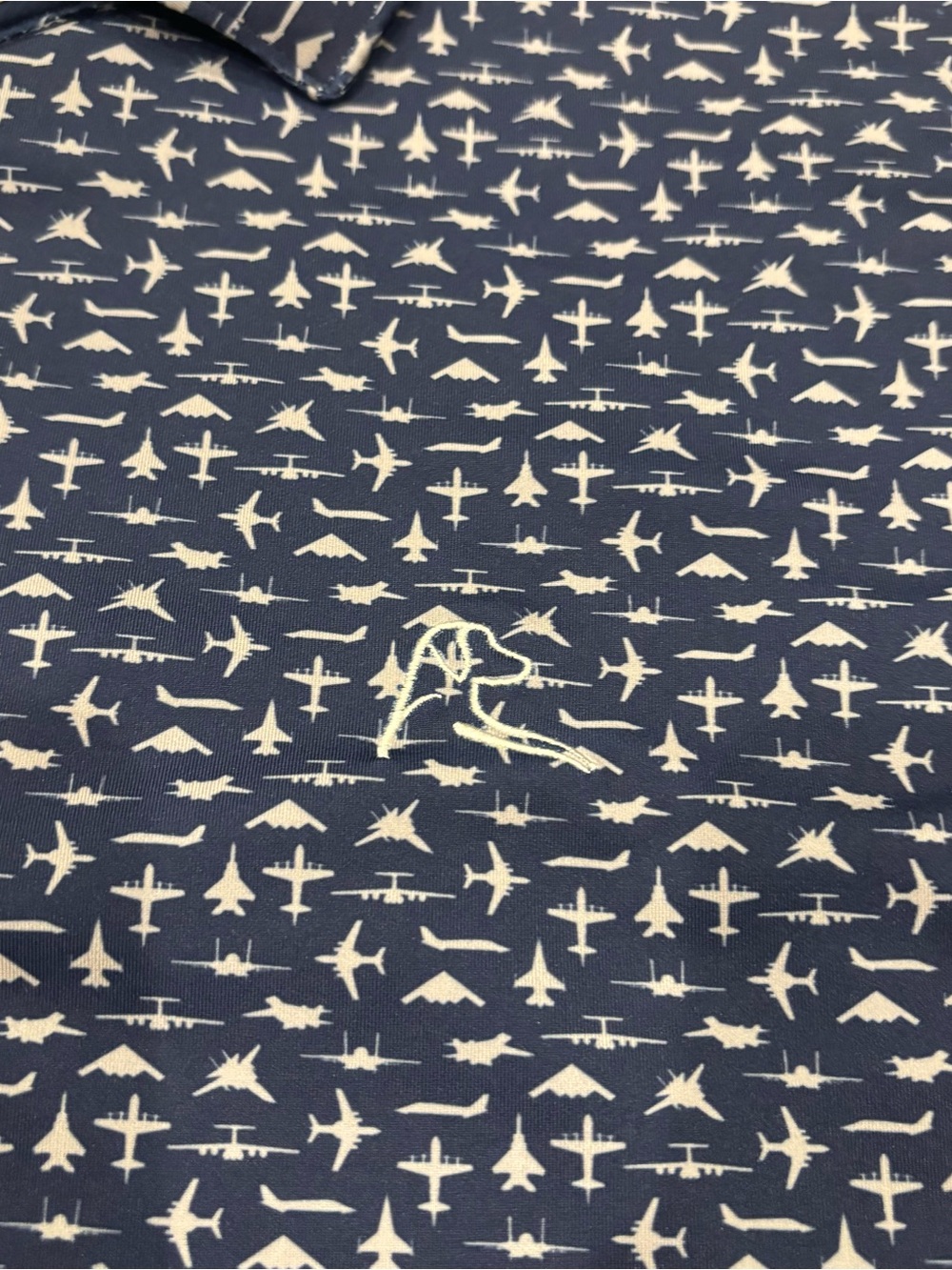 Rare Rhoback The Air Force Fighting Performance Polo Men XL America Jets Raptor